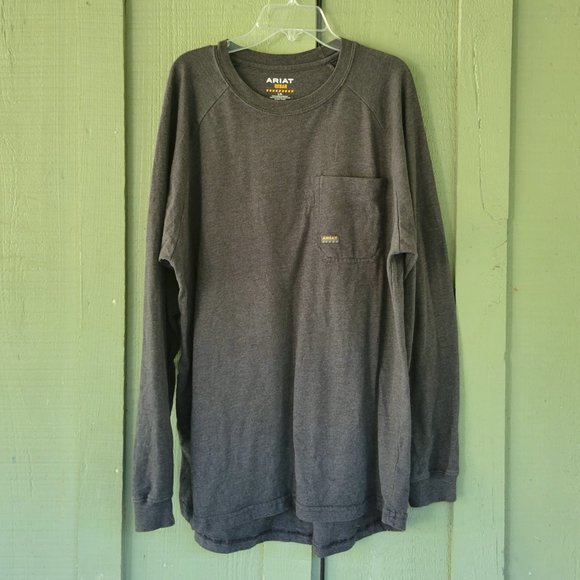 Ariat Other - ARIAT Work Men's Gray Long Sleeve T-Shirt Large L